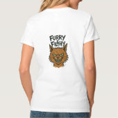"Furry and Filthy" Sassy Cat T-shirt (Achterkant)
