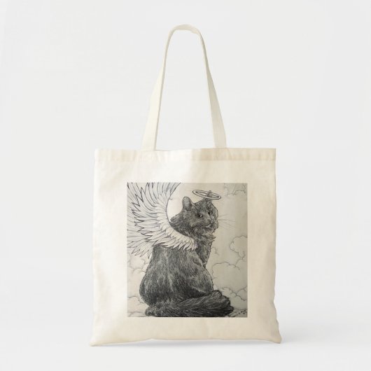 Furry Angel (Heavenly Feline) Tote Bag (Voorkant)