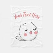 Furry Ball of Kitten Love Fleece Deken (Voorkant)