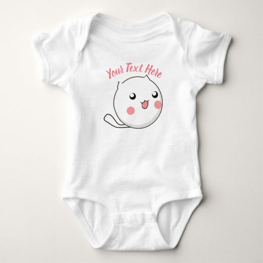 Furry Ball of Kitten Love Sjabloon Romper (Voorkant)