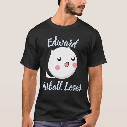Furry Ball of Kitten Love Sjabloon T-shirt (Voorkant)