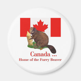 Furry Beaver Magneet
