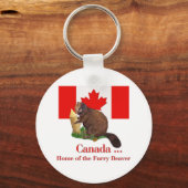 Furry Beaver Sleutelhanger (Voorkant)