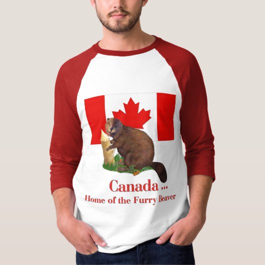 Furry Beaver T-shirt (Voorkant)