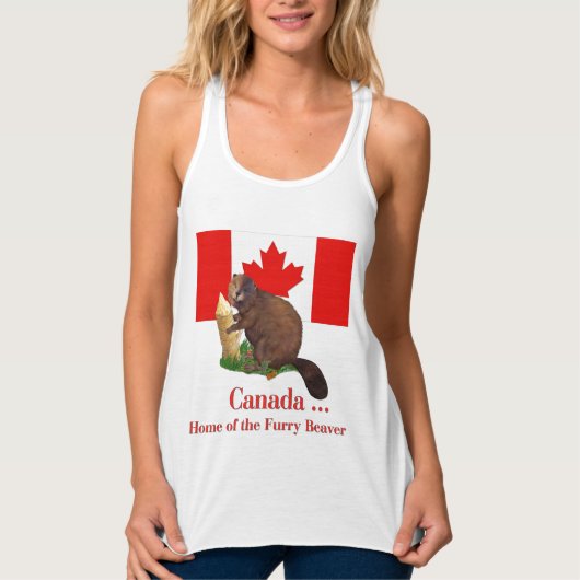 Furry Beaver Tanktop (Voorkant)