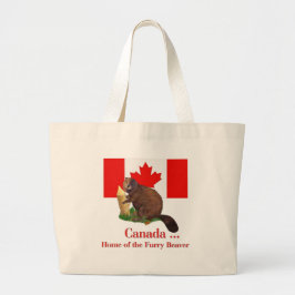 Furry Beaver Tote Bag