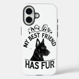 Furry beste vriend iPhone 16 hoesje