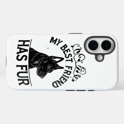 Furry beste vriend Case-Mate iPhone case (Achterkant (horizontaal))