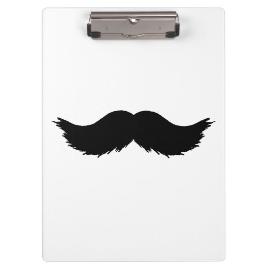 Furry Black Mustache Klembord (Voorkant)