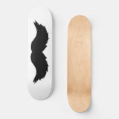 Furry Black Mustache Persoonlijk Skateboard (Voorkant)