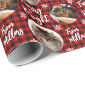 Furry & Bright Cat Fotobuffel met geplakt snoewfla Cadeaupapier (Rol Hoek)