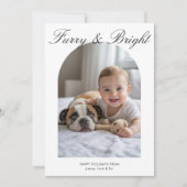 Furry & Bright Gezellige Familie Vakantie Kaart (Voorkant)