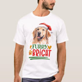 Furry & Bright Golden Retriever T-shirt (Voorkant)