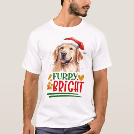 Furry & Bright Golden Retriever T-shirt