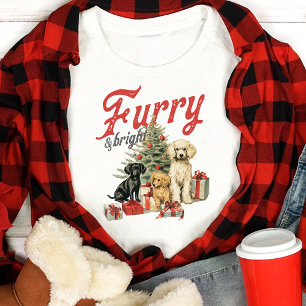 Furry & Bright Hondenliefhebber Kerst Tri-Blend Shirt