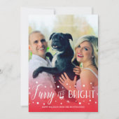 Furry & Bright - Huisdier Kerstfoto Feestdagenkaart (Voorkant)