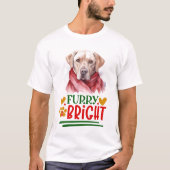 Furry & Bright Labrador Retriever T-shirt (Voorkant)