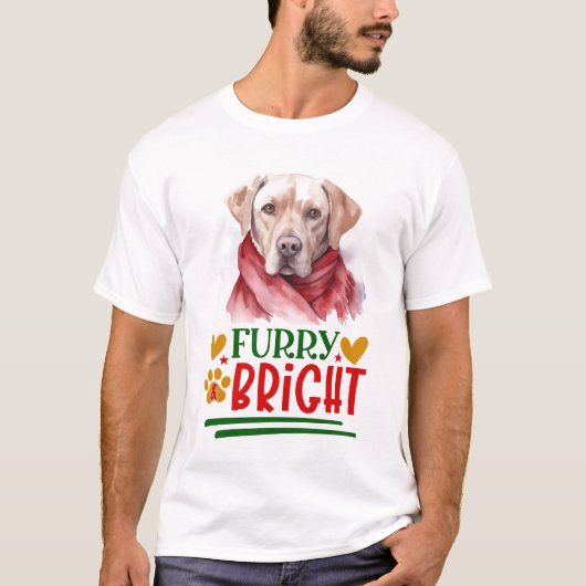 Furry & Bright Labrador Retriever T-shirt (Voorkant)