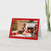 Furry Buddy Christmas Kaart (Voorkant)