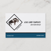 Furry Bull Wild Animal. Logo Visitekaartje (Voorkant)