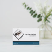 Furry Bull Wild Animal. Logo Visitekaartje (Staand voorkant)
