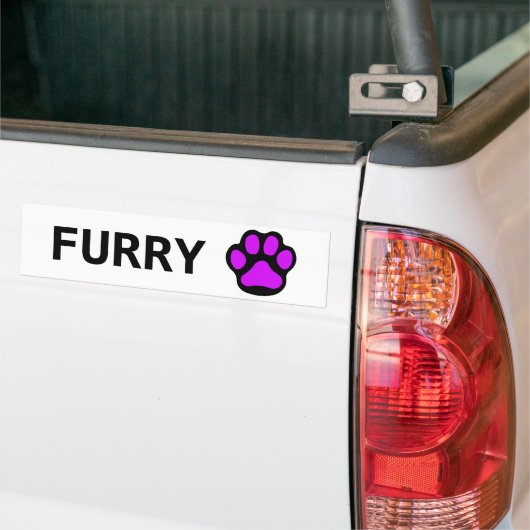 Furry-Bumpersticker Bumpersticker (Op Truck)