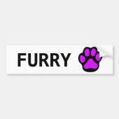 Furry-Bumpersticker Bumpersticker (Voorkant)