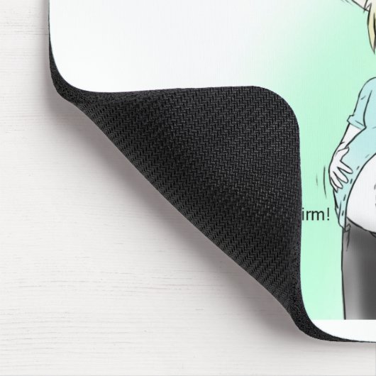 Furry bunny prenancy muismat (Hoek)