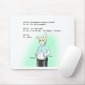 Furry bunny prenancy muismat (Met muis)