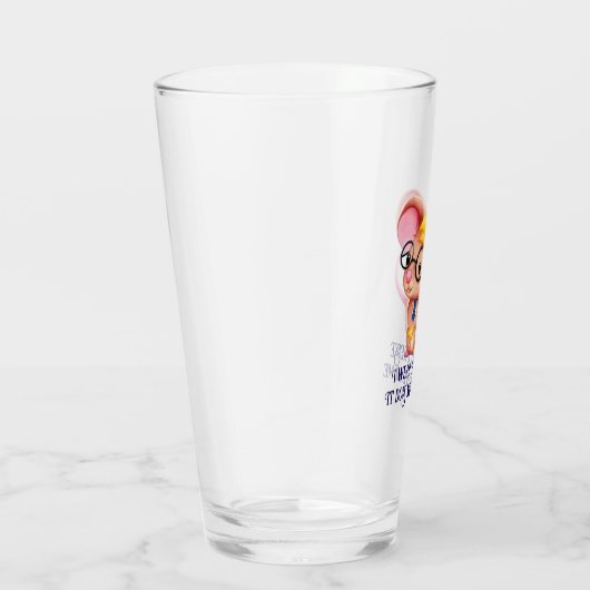 Furry Cheese Man Business Mouse Tie Glasses Nerdy Glas (Rechts)