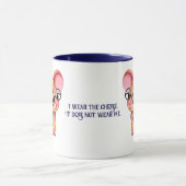 Furry Cheese Man Business Mouse Tie Glasses Nerdy Mok (Midden)