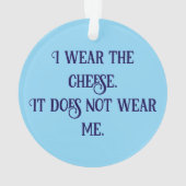 Furry Cheese Man Business Mouse Tie Glasses Nerdy Ornament (achterkant)