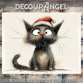 Furry Christmas - Decoupage - Tissuepapier