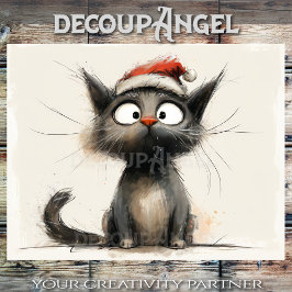 Furry Christmas - Decoupage - Tissuepapier