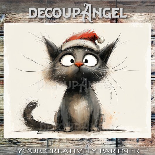 Furry Christmas - Decoupage - Tissuepapier