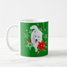 Furry Christmas Dog Samoyed gepersonaliseerd