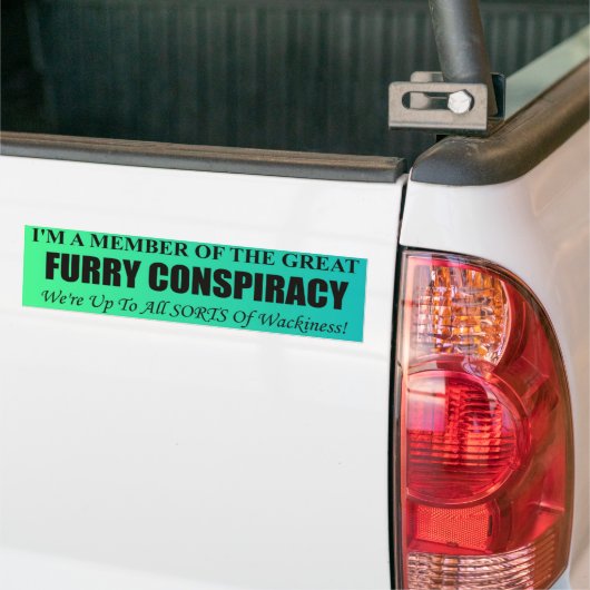 Furry Conspiracy Bumpersticker (Op Truck)