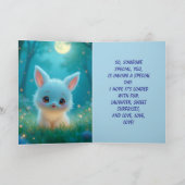 FURRY CRITTER VERJAARDAG KAART VOOR KINDEREN (Binnen)