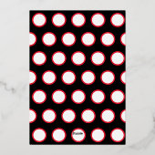 Furry en Bright Christmas Dog Foto Folie Feestdagenkaart (Achterkant)