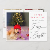 Furry en Bright Pet 3 Foto Funny-feestkaart Kaart (Voorkant / Achterkant)