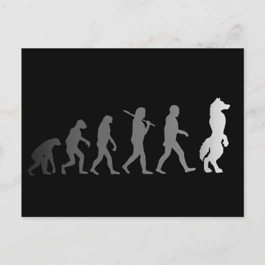 Furry-evolutie Briefkaart (Voorkant)