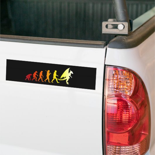 Furry-evolutie Bumpersticker (Op Truck)