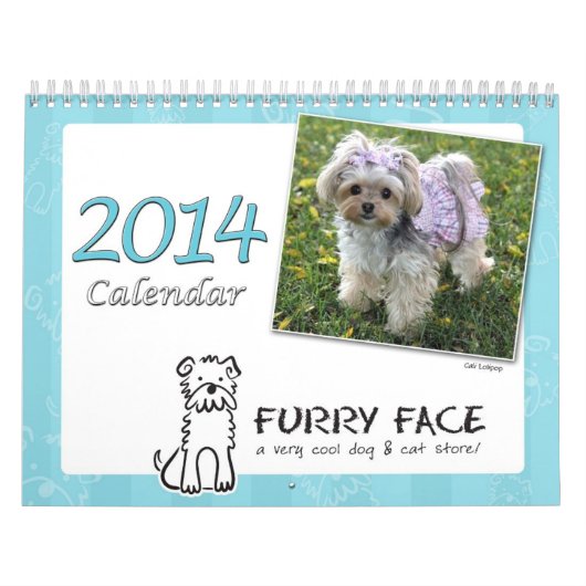 Furry Face 2014-kalender Kalender (Hoes)