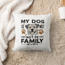 Furry familie kussen