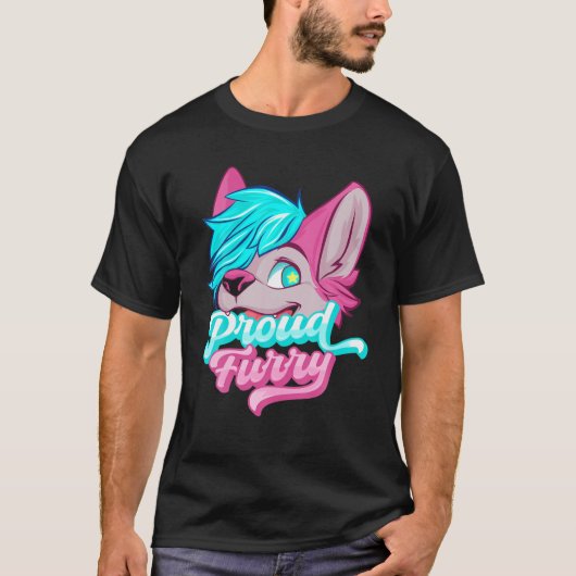 Furry Fandom Cosplay Animal Lover Furries Fu T-shirt (Voorkant)