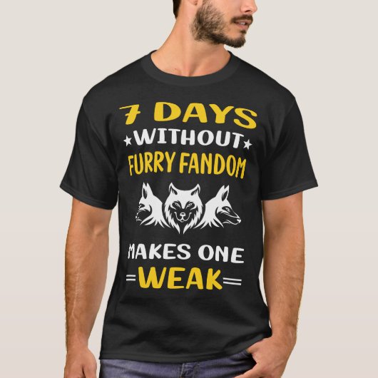 Furry Fandom Furrie Fursona Fursuit Anthro T-shirt (Voorkant)