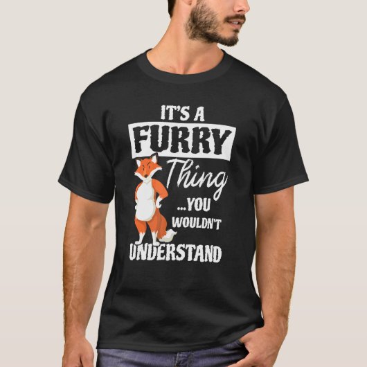 Furry Fandom Furries Cute Animal Cosplay Costuum T-shirt (Voorkant)