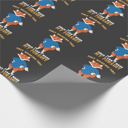 Furry Fandom Furry Fursuit Cute Fox Cosplay Cadeaupapier (Hoek)
