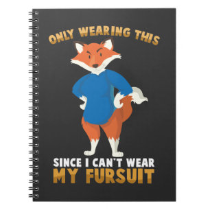 Furry Fandom Furry Fursuit Cute Fox Cosplay Notitieboek