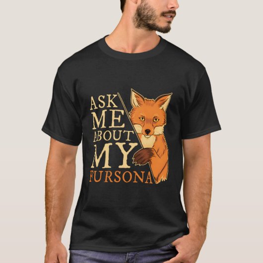 Furry Fandom Fursona Fursona T-shirt (Voorkant)